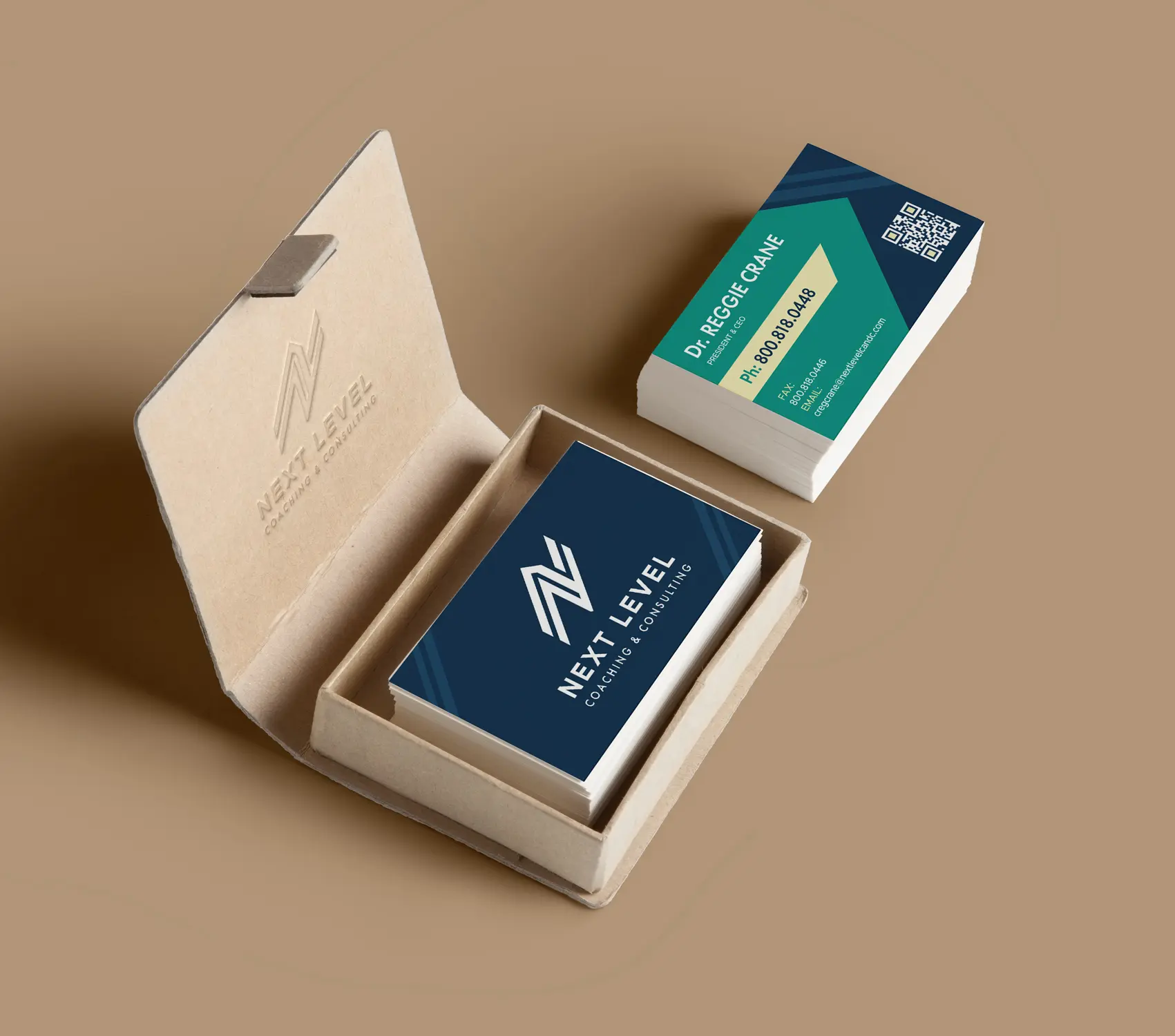 Custom marketing materials featuring cohesive branding