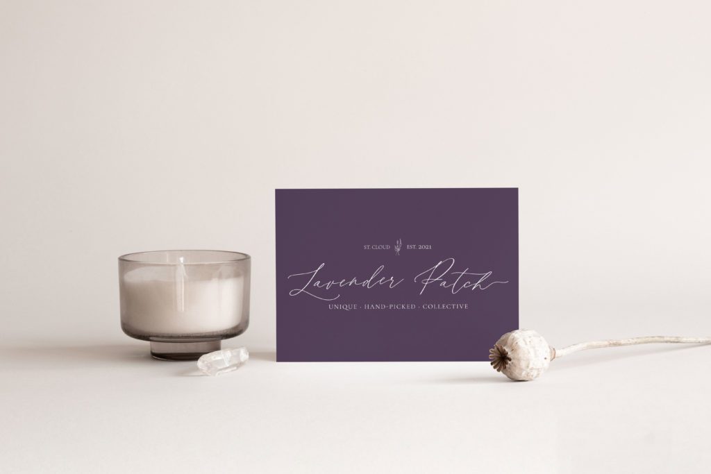 How to rebrand a company: Lavender patch logo