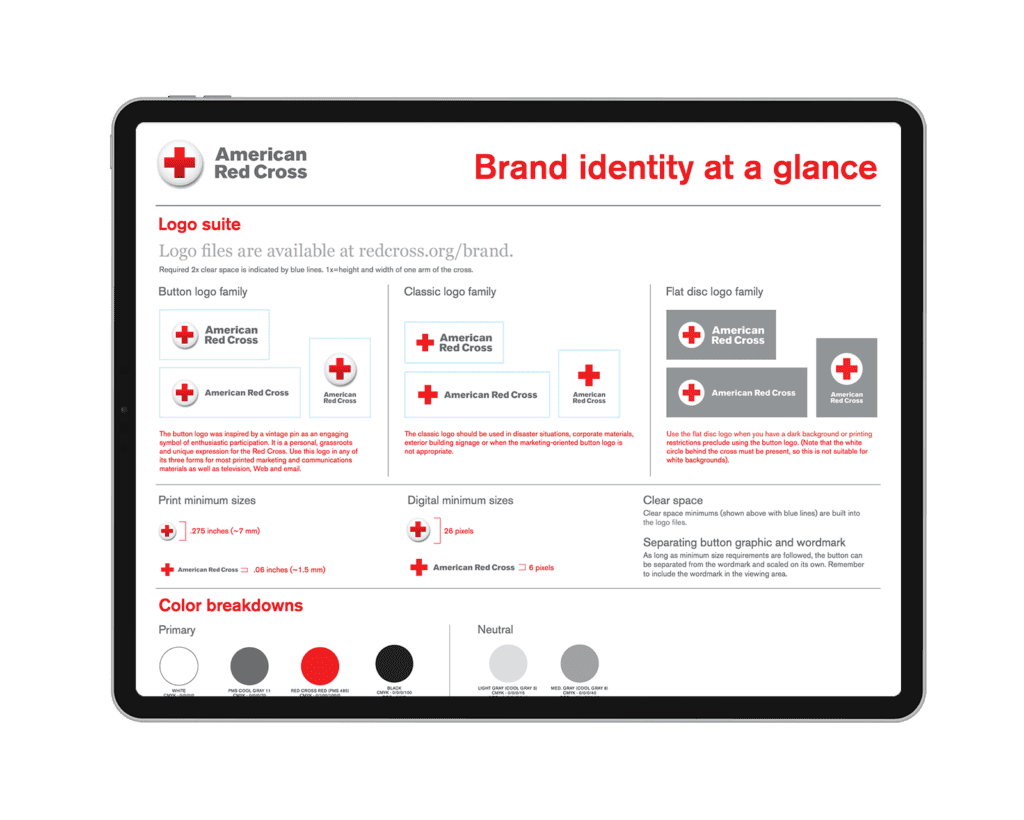 American Red Cross brand identity