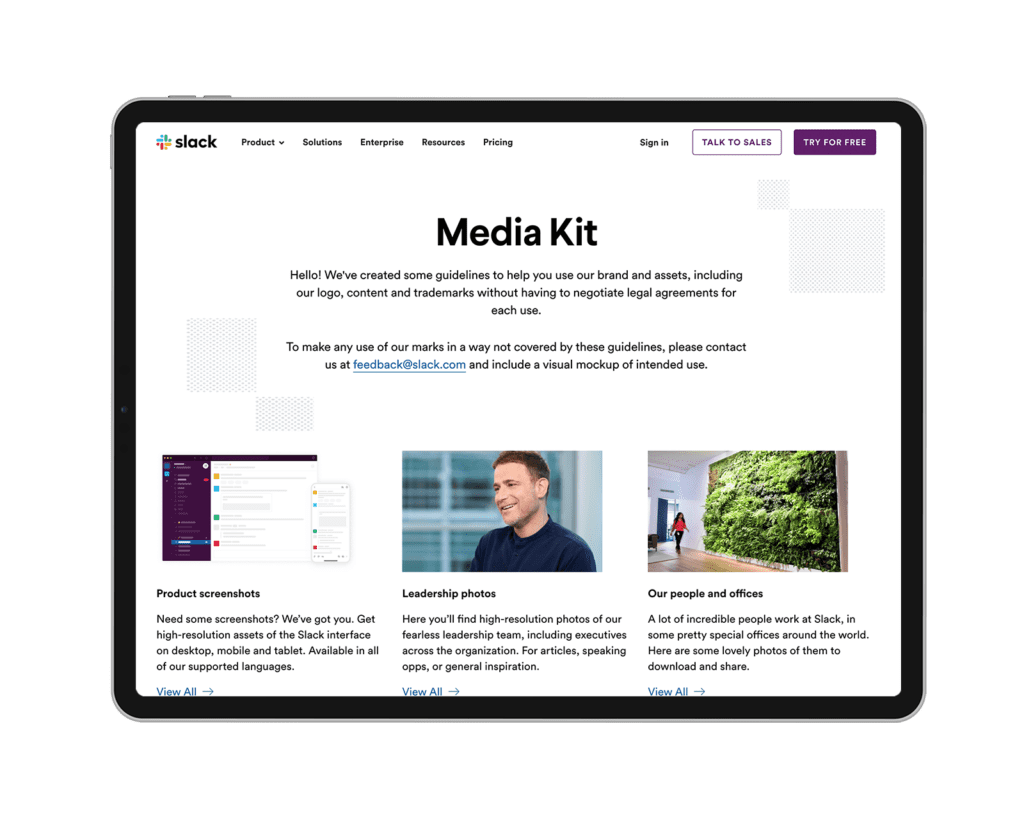 Slack media kit